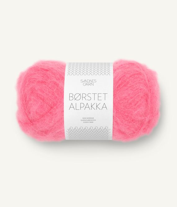 Hovedbilde Børstet Alpakka - 4315 Bubblegum Pink