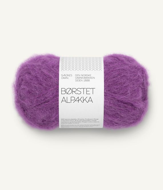 Hovedbilde Børstet Alpakka - 5045 Plum