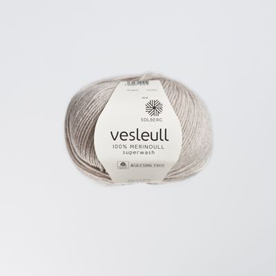 VESLEULL - 1012 Lys grå melert