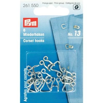 Prym Korsetthekter, 6stk