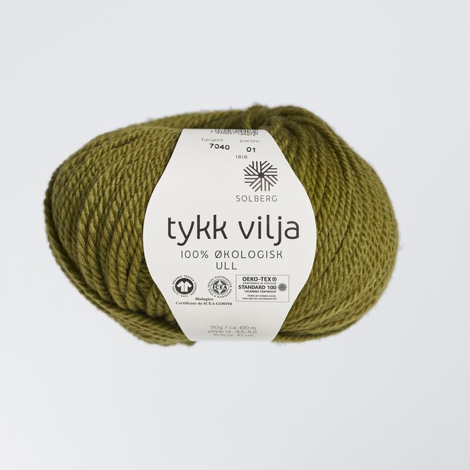 Hovedbilde Tykk Vilja - 7040 Olivengrønn