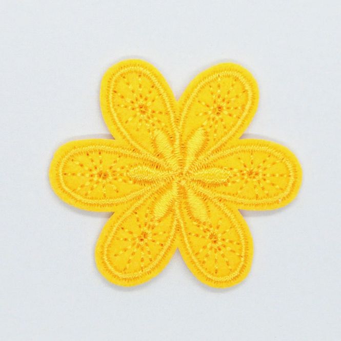 Hovedbilde Motiv - Blomst, gul (4,5 x 4,5 cm)