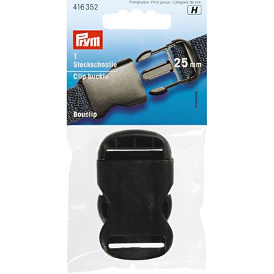 PRYM 416 352 - Klikkspenne, 25 mm Svart