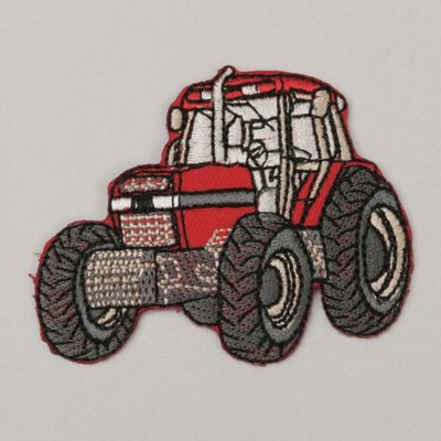 Motiv - Traktor, rød (6,0 x 6,5 cm)