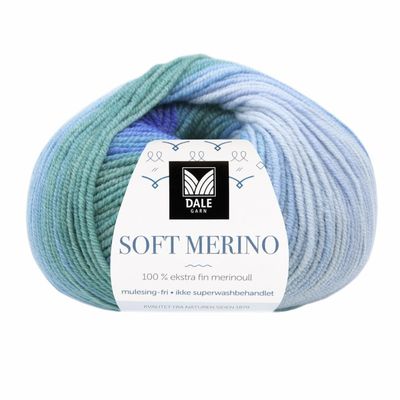Soft Merino - 3044 Blå print