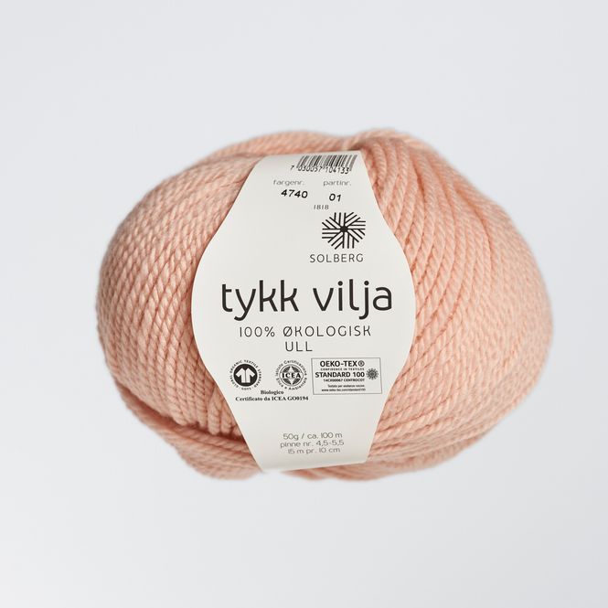 Hovedbilde Tykk Vilja - 4740 Lys Rosa