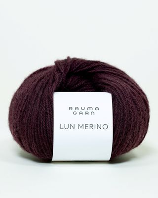 Lun Merino - 42 Mørk burgunder