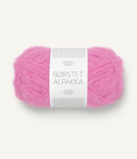 Hovedbilde Børstet Alpakka - 4626 Shocking Pink